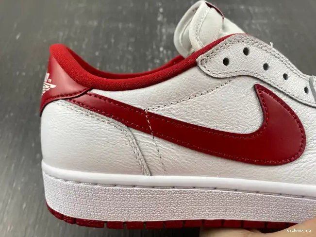 Rep Kickmax Jordan Retro Low Red 1 705329-101 Varsity White 0401